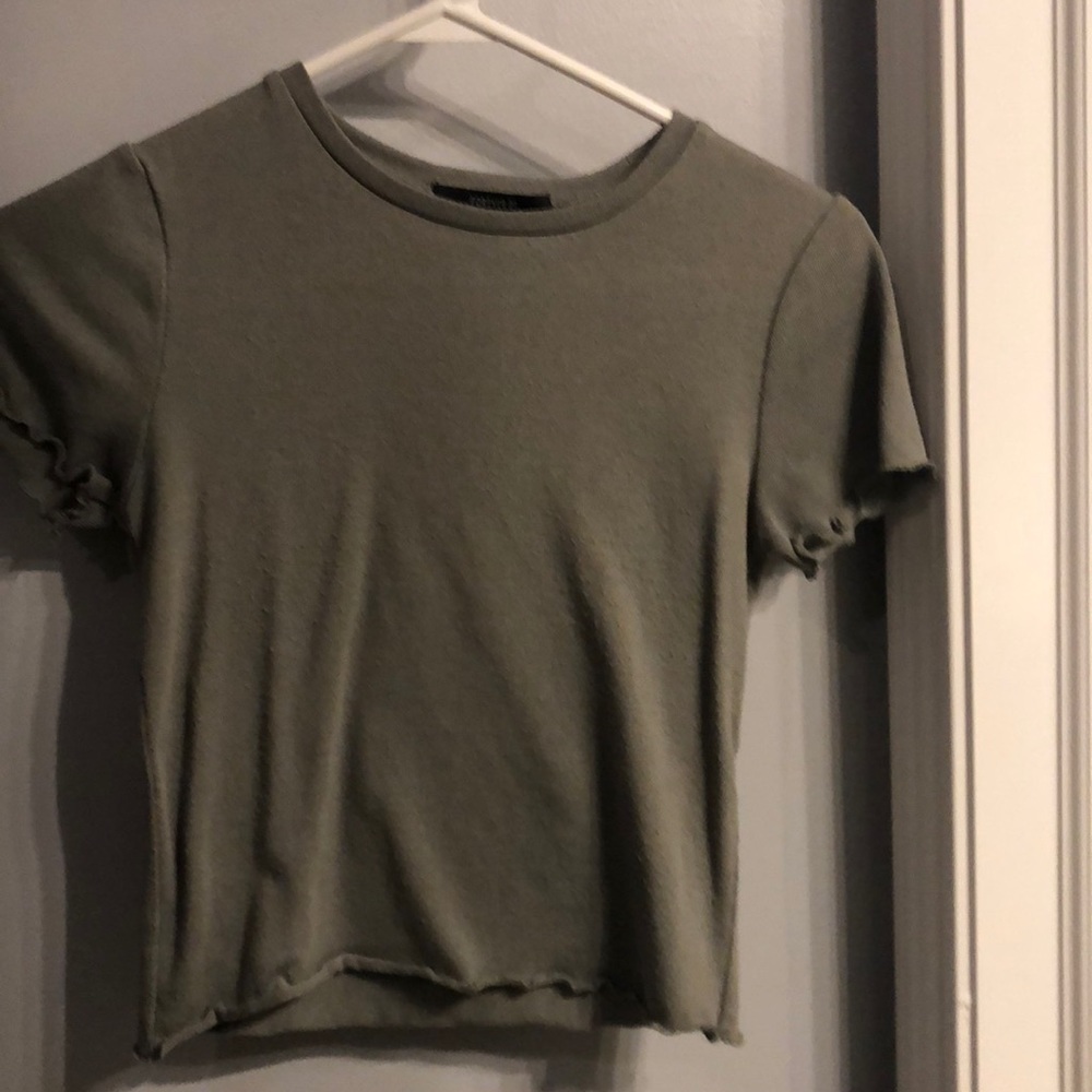 Forever 21 army green short sleeve